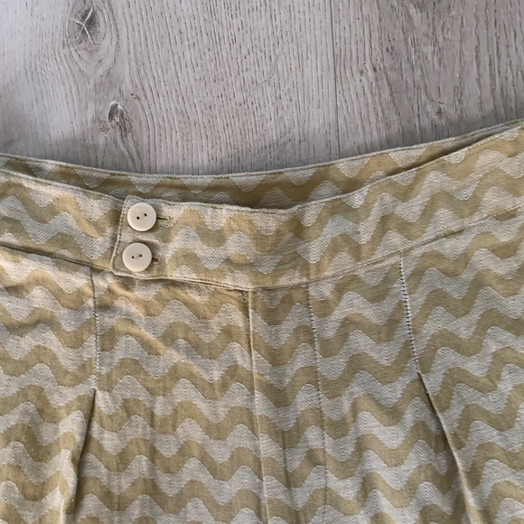 Zulu &‎ Zephyr Chartreuse Wave Wide-Leg Pants - Picture 5 of 10